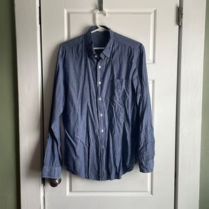 J Crew light weight cotton chambray button down size M